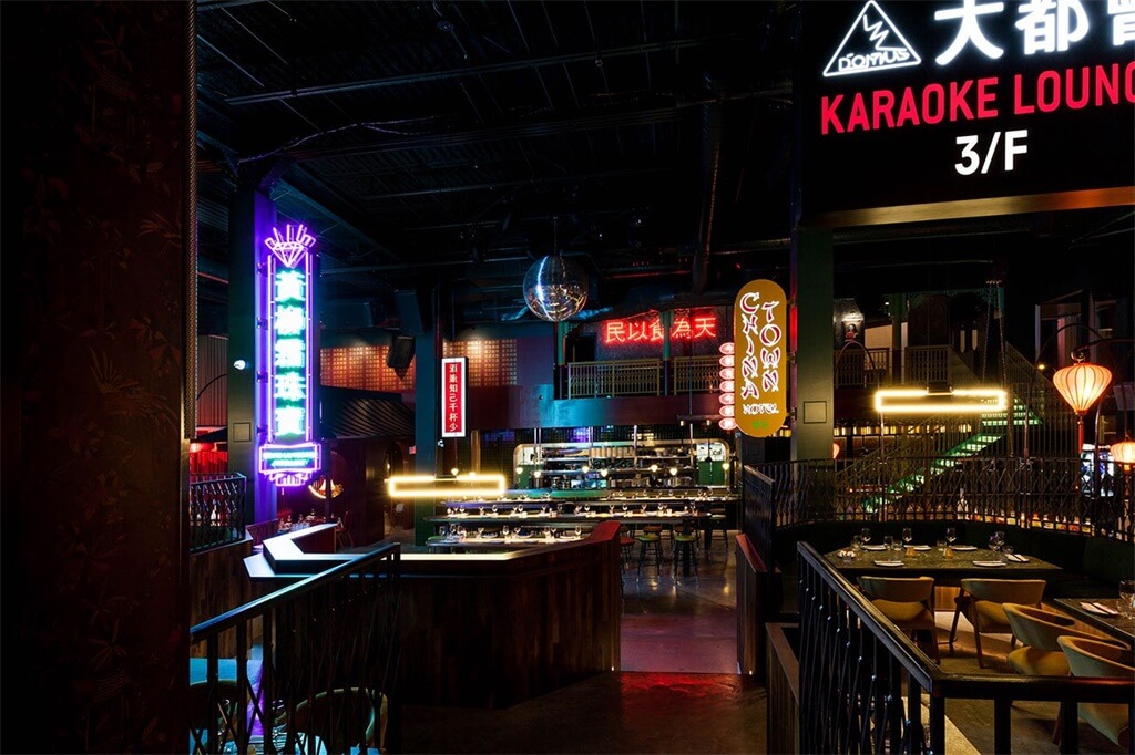 港式工業風酒樓餐廳裝修設計-第6張圖片-上海古都建筑設計集團