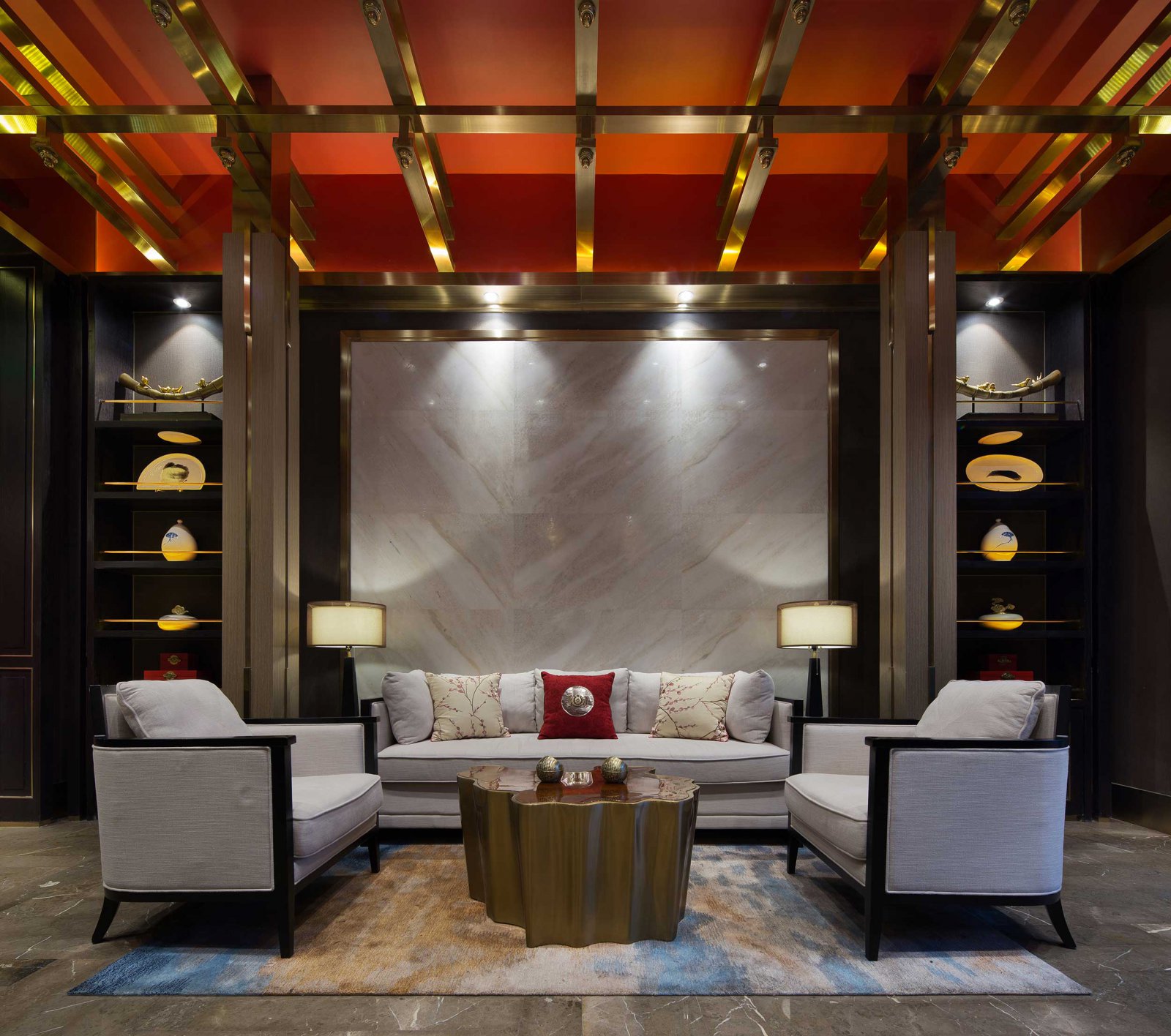 中式復古酒樓餐廳裝修設計-第1張圖片-上海古都建筑設計集團