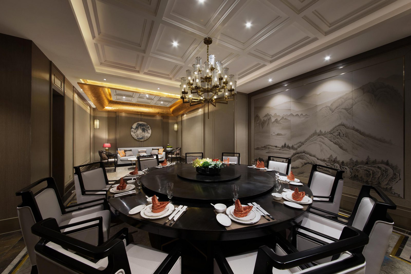 中式復古酒樓餐廳裝修設計-第5張圖片-上海古都建筑設計集團