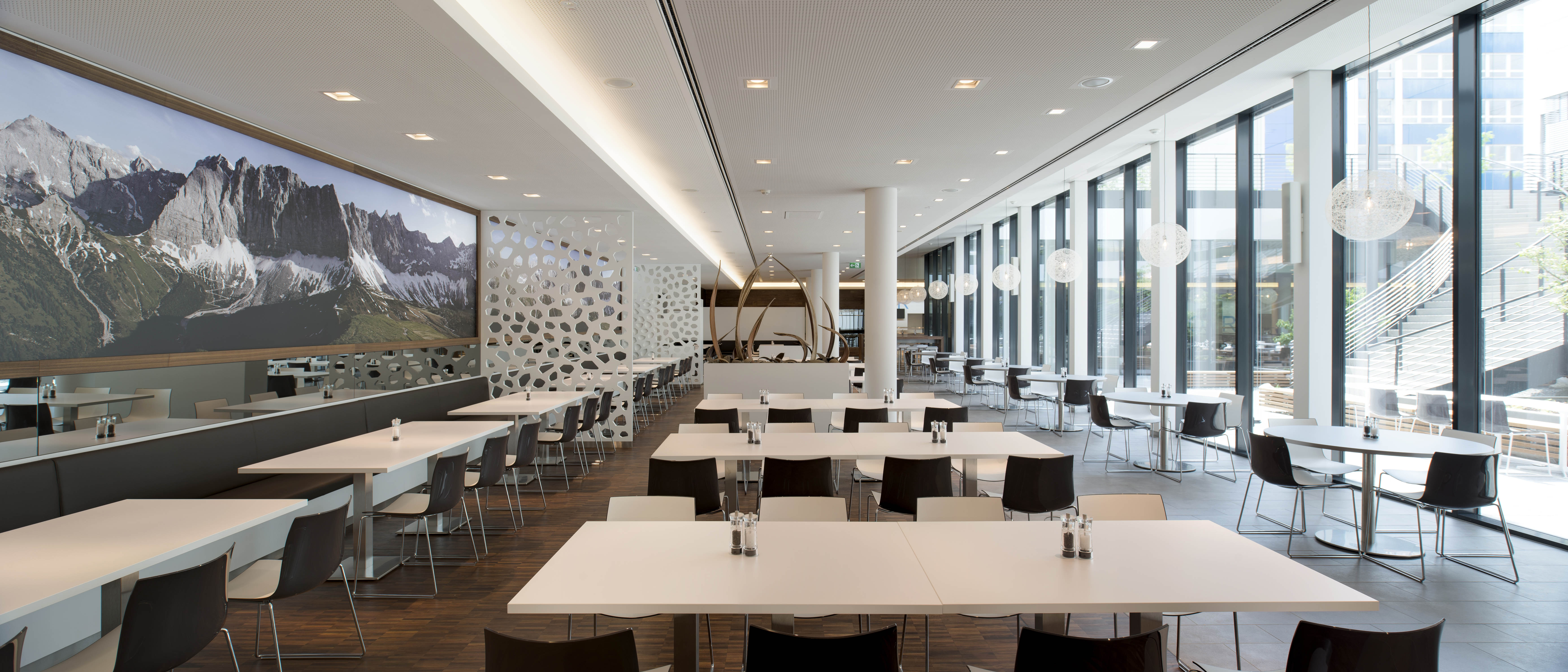 辦公樓食堂裝修設計效果圖-第4張圖片-上海古都建筑設計集團