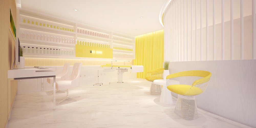 現代時尚風格美容院裝修設計-第3張圖片-上海古都建筑設計集團