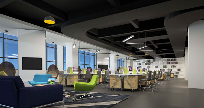 跨境電商公司辦公室裝修設計-第1張圖片-上海古都建筑設計集團