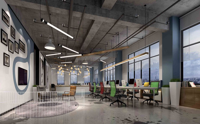 跨境電商公司辦公室裝修設計-第4張圖片-上海古都建筑設計集團