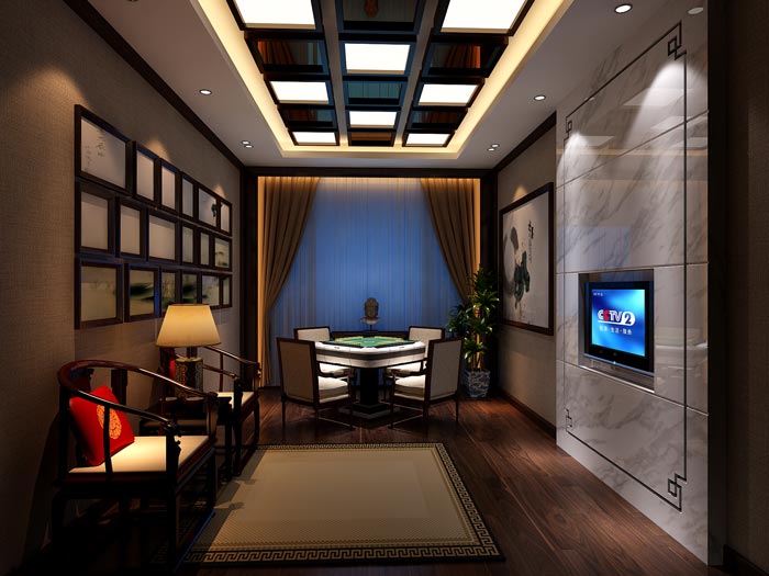 商務風格茶樓裝修設計-第3張圖片-上海古都建筑設計集團