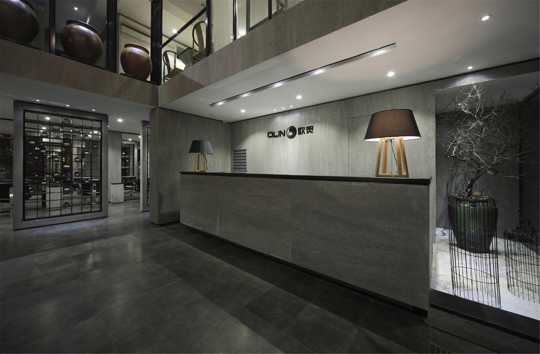 復式風格理發店裝修設計-第5張圖片-上海古都建筑設計集團