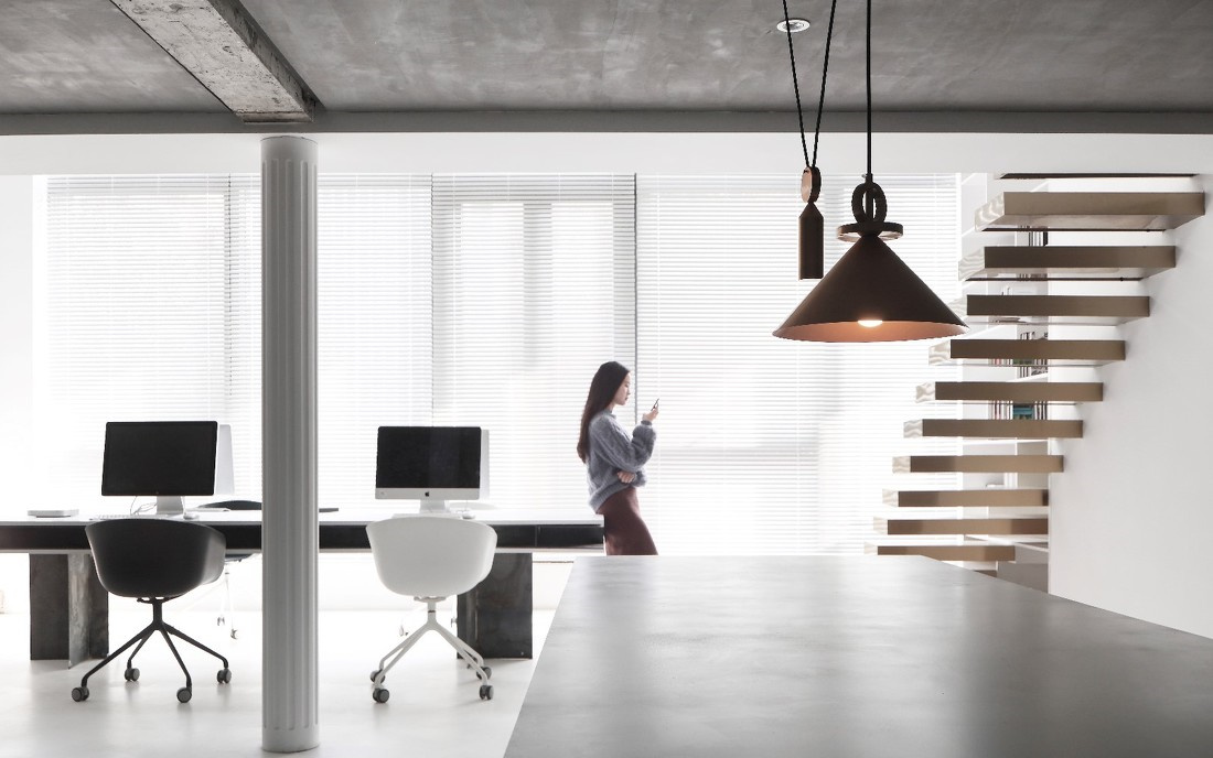 工業建筑風格辦公室裝修設計效果圖-第3張圖片-上海古都建筑設計集團