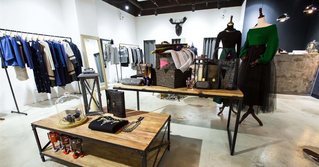 時尚工業風女裝店裝修設計-第4張圖片-上海古都建筑設計集團