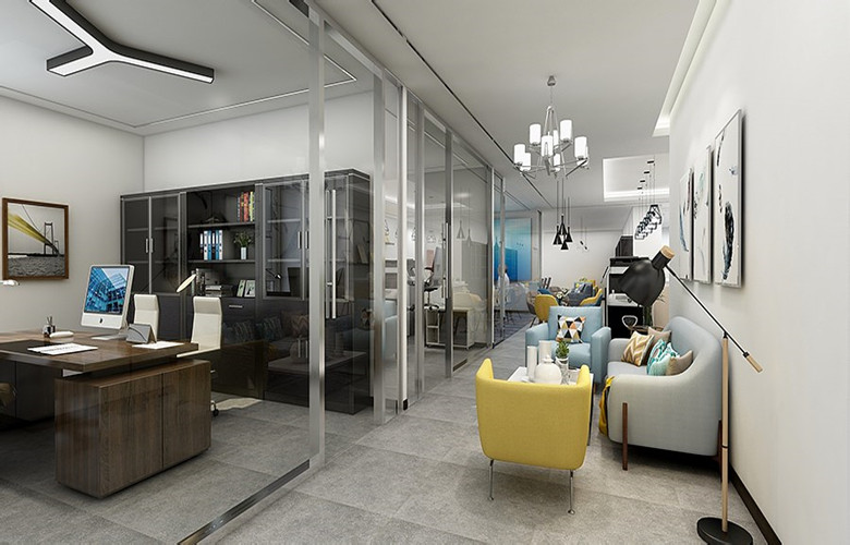 國際貿易公司總部辦公室裝修設計方案-第2張圖片-上海古都建筑設計集團