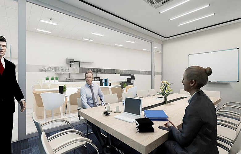 國際貿易公司總部辦公室裝修設計方案-第5張圖片-上海古都建筑設計集團