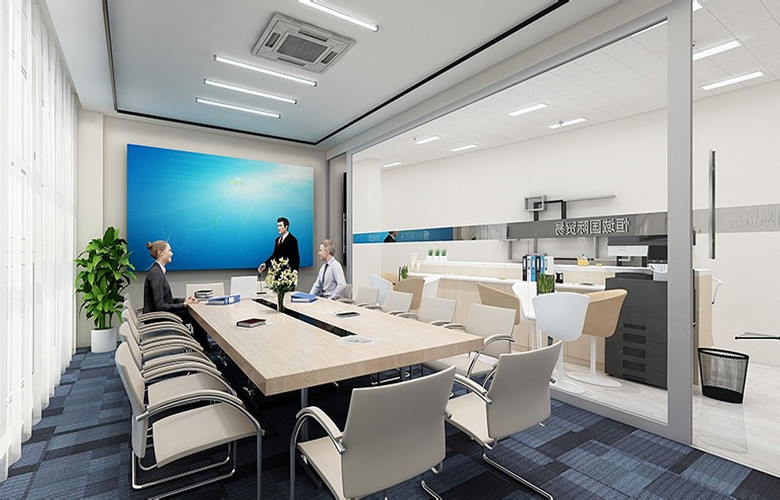 國際貿易公司總部辦公室裝修設計方案-第6張圖片-上海古都建筑設計集團