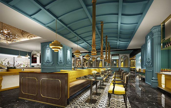 530平米網紅餐廳設計方案-第3張圖片-上海古都建筑設計集團