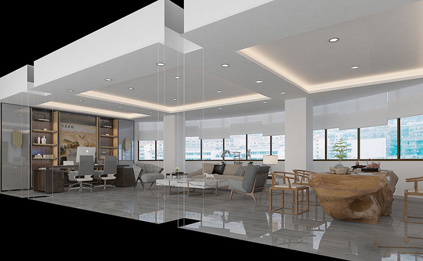虹口1000平智能家居公司辦公室及展廳設計-第3張圖片-上海古都建筑設計集團