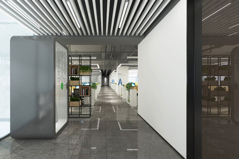 3000平現代化的設計元素辦公室裝潢效果-第5張圖片-上海古都建筑設計集團