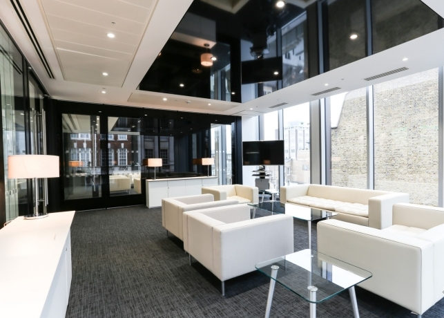 1300平米投資公司辦公空間設計圖-第1張圖片-上海古都建筑設計集團