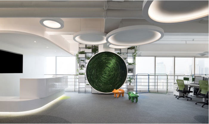 松江1000平餐飲公司辦公室裝潢設計圖-第2張圖片-上海古都建筑設計集團