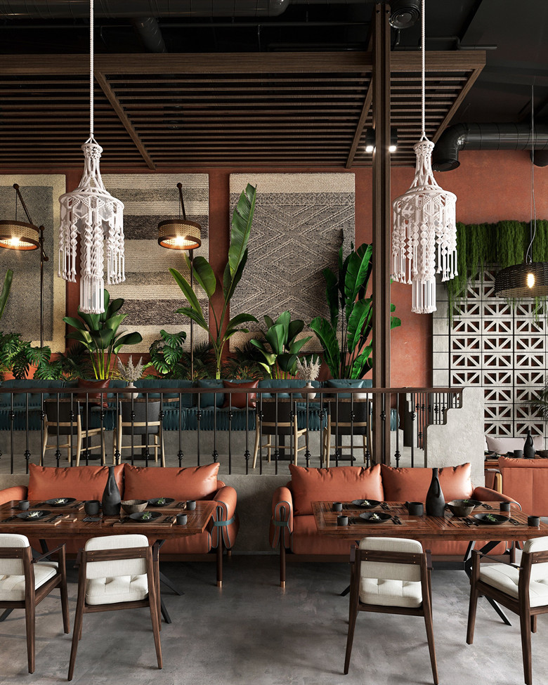 560平米工業風格餐廳設計裝修實景-第5張圖片-上海古都建筑設計集團