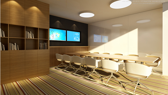 網絡傳媒公司辦公室設計裝潢實景圖-第1張圖片-上海古都建筑設計集團