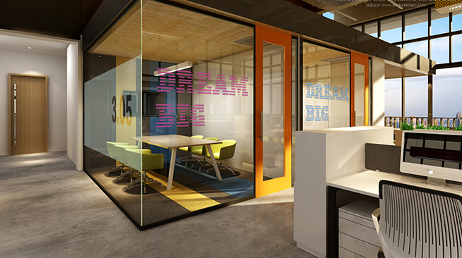 網絡傳媒公司辦公室設計裝潢實景圖-第2張圖片-上海古都建筑設計集團