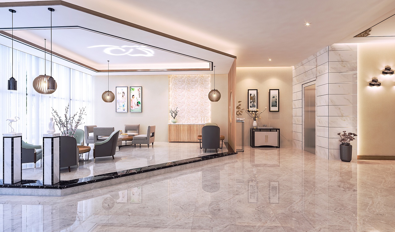 時尚大氣美容院設計布局方案-第1張圖片-上海古都建筑設計集團