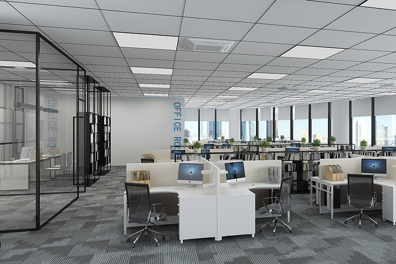 開放式辦公空間設計布局效果展示-第2張圖片-上海古都建筑設計集團