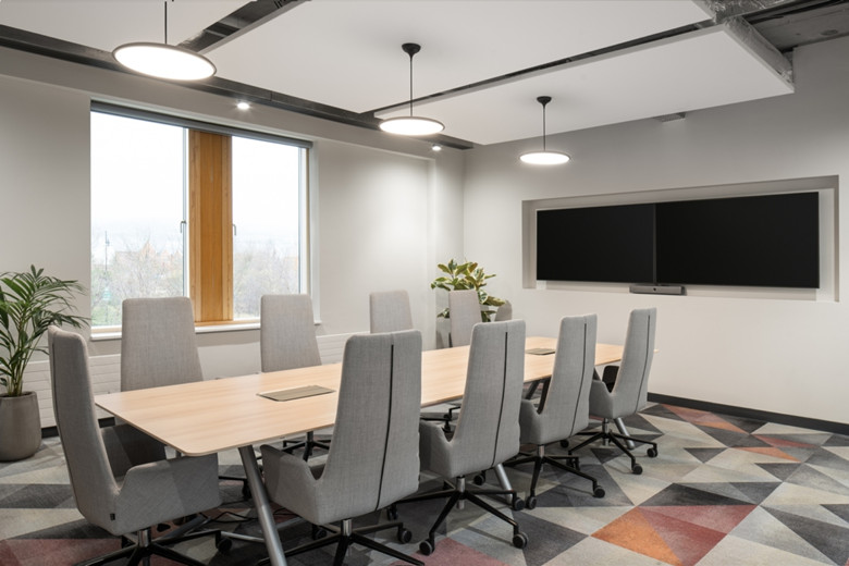 1000平數據中心公司辦公室設計布局-辦公室裝修設計效果圖-第6張圖片-上海古都建筑設計集團