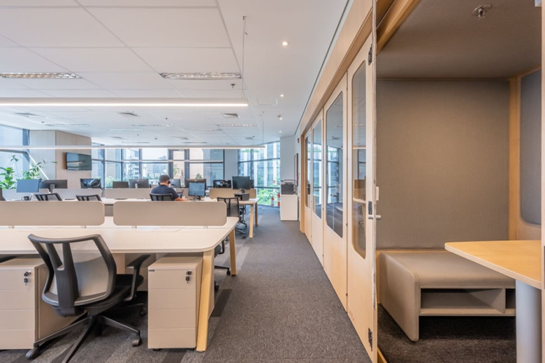 松江300平小型辦公室設計布局方案-辦公室裝修設計效果圖-第1張圖片-上海古都建筑設計集團