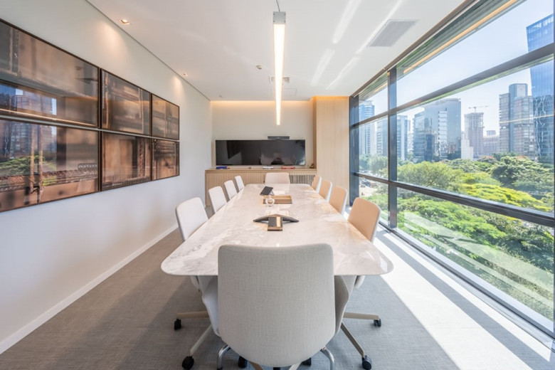 松江300平小型辦公室設計布局方案-辦公室裝修設計效果圖-第4張圖片-上海古都建筑設計集團