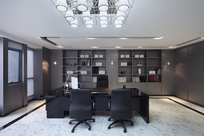 暗黑創意軟件公司辦公室設計布局-辦公室裝修設計效果圖-第4張圖片-上海古都建筑設計集團