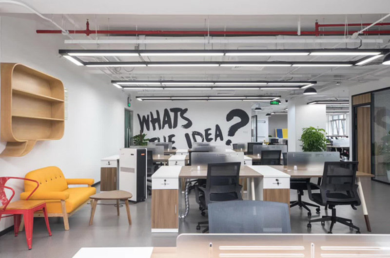 普陀新城市廣場1000平辦公樓設(shè)計裝潢-辦公室裝修設(shè)計效果圖-第1張圖片-上海古都建筑設(shè)計集團