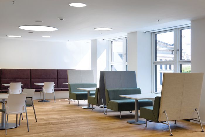 藥業公司辦公室設計布局方案-辦公室裝修設計效果圖-第4張圖片-上海古都建筑設計集團