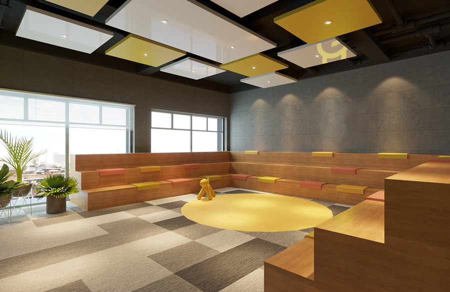 松江辦公室裝修800平國有公司辦公室-辦公室裝修設計效果圖-第2張圖片-上海古都建筑設計集團